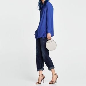 Zara Bags - Zara ecru oval mini crossbody bag Zara Bags - Zara ecru oval mini crossbody bag